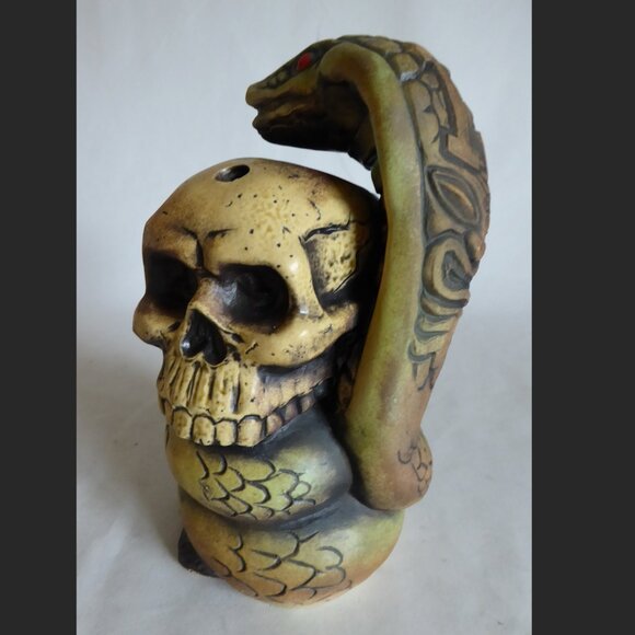 NEW 2019 LE #64/250 EEKUM BOOKUM FORBIDDEN ISLAND BAR COBRA SKULL TIKI MUG - Picture 10 of 15
